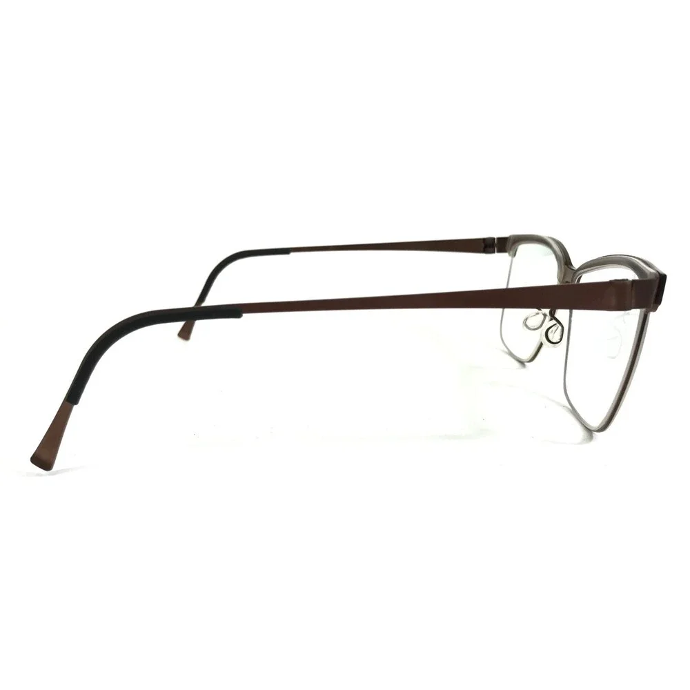 Lindberg Eyeglasses Frames 9812 U12 Matte Brown Square Full Rim 55-15-135
